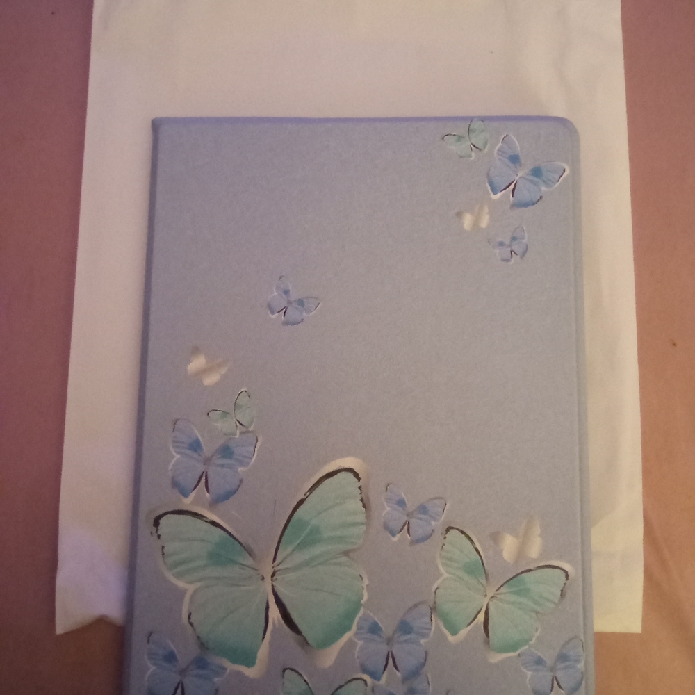 Blue Butterfly Notebook Cover